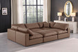 Comfy - 6 Piece Faux Leather Sectional - Simple Home Plus