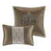 Odette - California King 8 Piece Comforter Set - Tan - Simple Home Plus