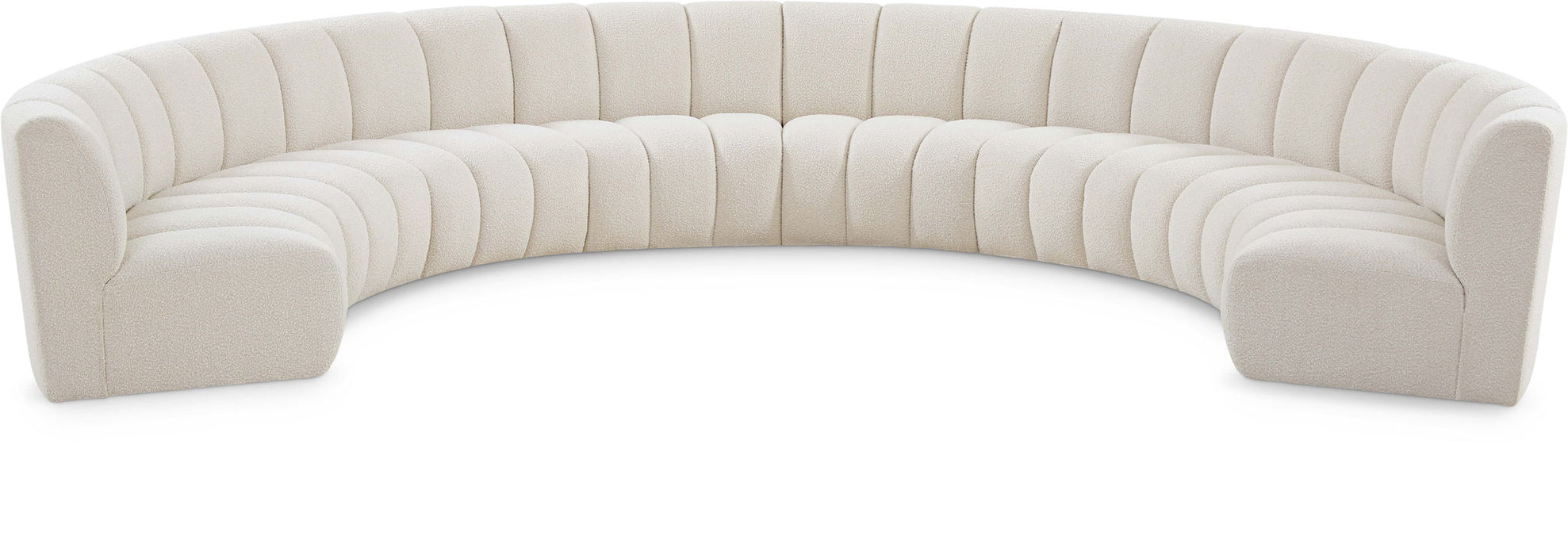 Infinity - 8 Piece Boucle Modular Sectional - Simple Home Plus