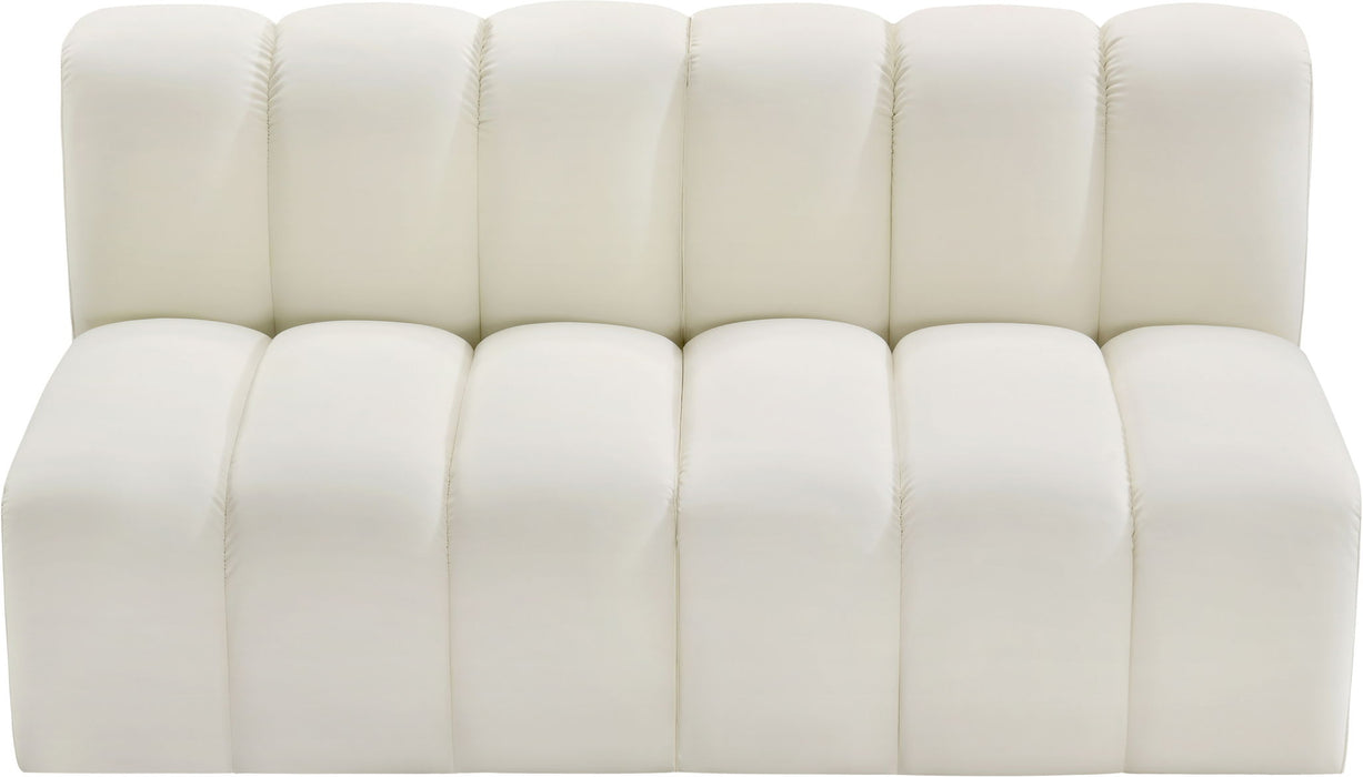 Arc - Faux Leather 2 Seats Modular Sofa - Simple Home Plus