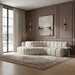 Arc - Boucle Fabric 6 Piece Curved Modular Sofa - Simple Home Plus
