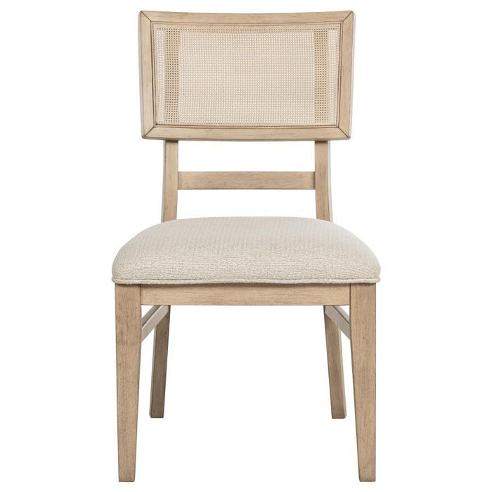 Kailani - Radio Weave Cane Dining Side Chair (Set of 2) - Beige Oak - Simple Home Plus