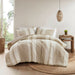 Mesa - 3 Piece Full/Queen Comforter Set - Tan - Simple Home Plus