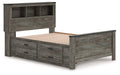 Frandern - Bookcase Panel Bed - Simple Home Plus