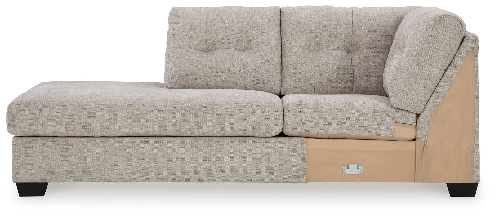 Mahoney - Laf Corner Chaise - Pebble - Simple Home Plus