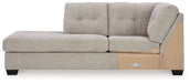 Mahoney - Laf Corner Chaise - Pebble - Simple Home Plus