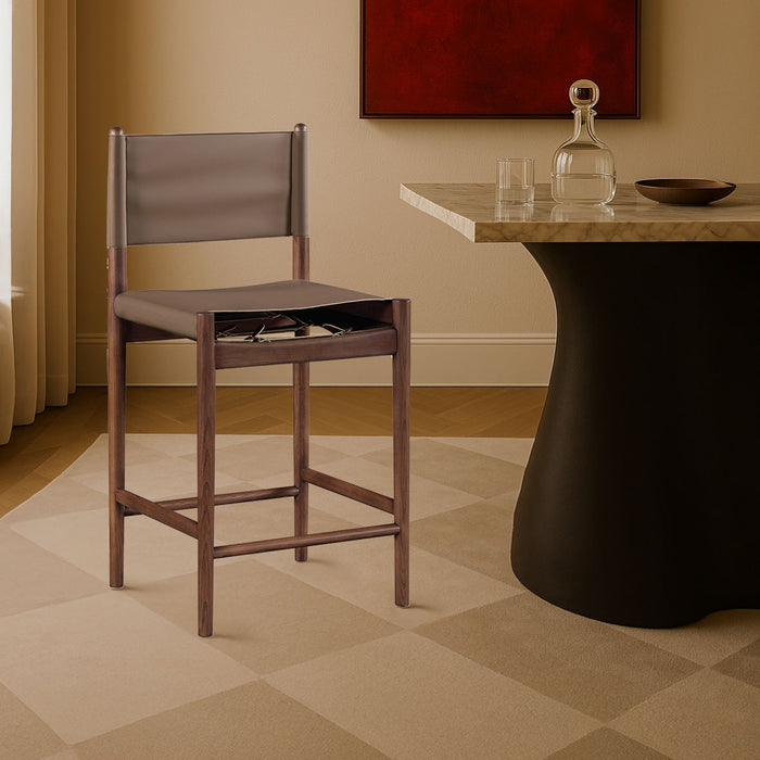 Rawlins - Counter Stool - Walnut Frame - Simple Home Plus