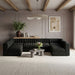 Rummi - Armless Velvet Performance Fabric Upholstered 6 Piece Modular Sectional - Simple Home Plus