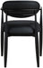 Riccio - Faux Leather Dining Arm Chair (Set of 2) - Black Frame - Simple Home Plus