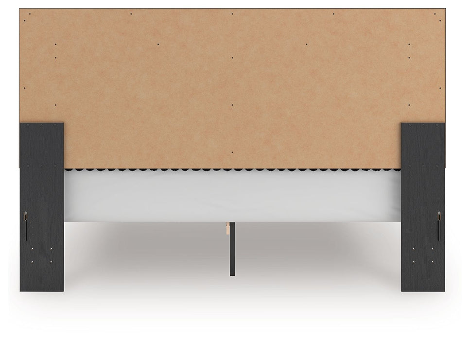Zuraleus - Upholstered Panel Platform Bed With Roll Slats - Simple Home Plus