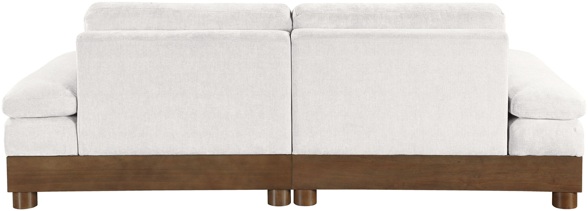Turin - Chenille Fabric Upholstered Modular Sectional - Cream - Simple Home Plus