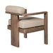 Relic - Outdoor Patio Dining Chair - Weathered Eucalyptus / Taupe - Simple Home Plus