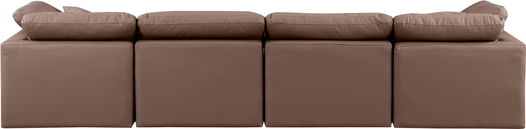 Indulge - Faux Leather 4 Seat Modular Sofa - Simple Home Plus