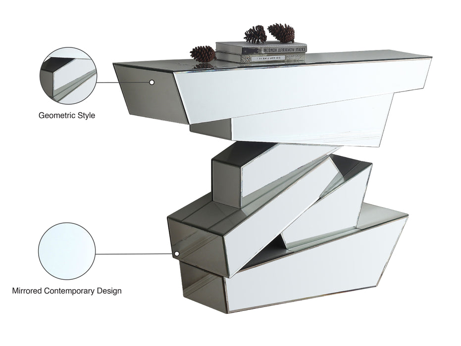 Jade - Console Table - Pearl Silver - Simple Home Plus