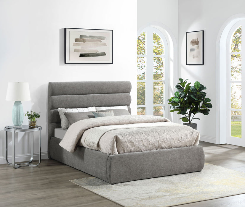 Adam - Chenille Fabric Bed With 52" Headboard - Simple Home Plus