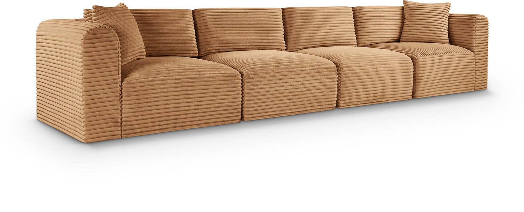 Shaggy - Fabric 4 Seat Modular Sofa - Simple Home Plus