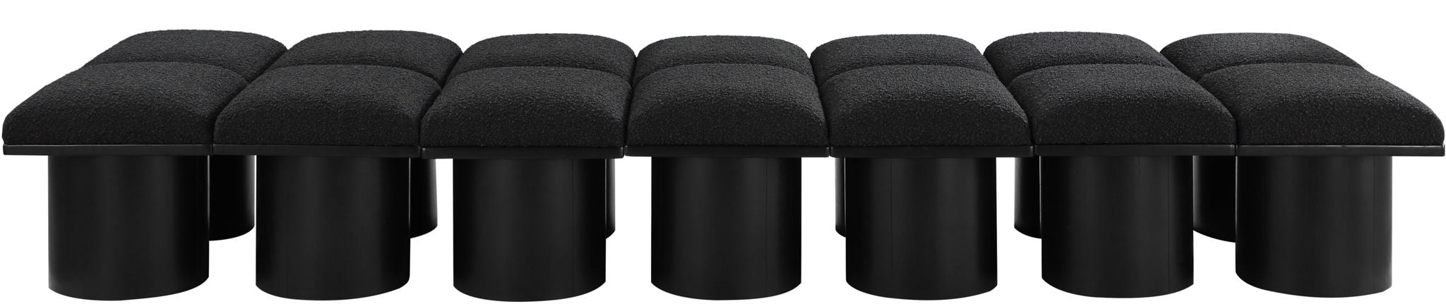Pavilion - 14 Piece Modular Bench With Black Base - Simple Home Plus