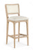 Atrium - Upholstered Bar Stool (Set of 2) - Brushed Natural Frame - Simple Home Plus