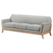 Vaughn - Fabric Upholstered Flared Arm Sofa - Gray - Simple Home Plus