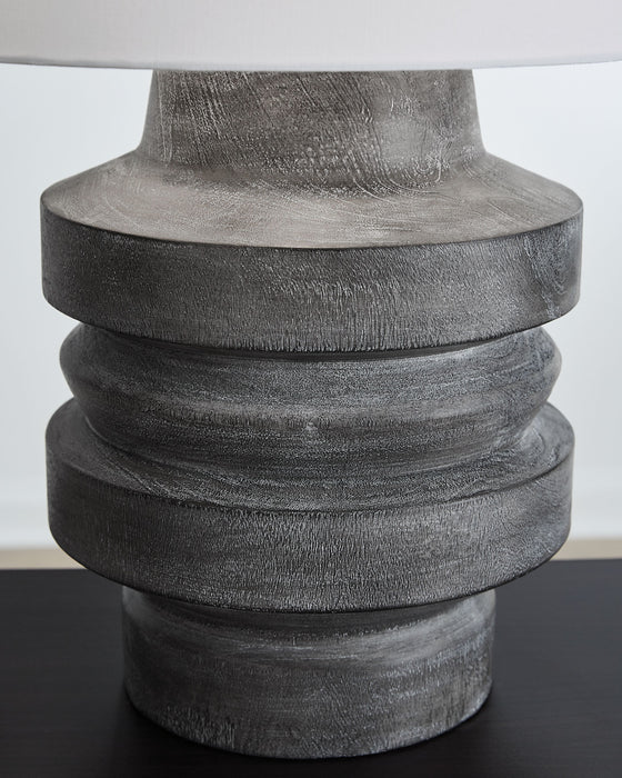 Wahida - Distressed Black - Poly Table Lamp - Simple Home Plus