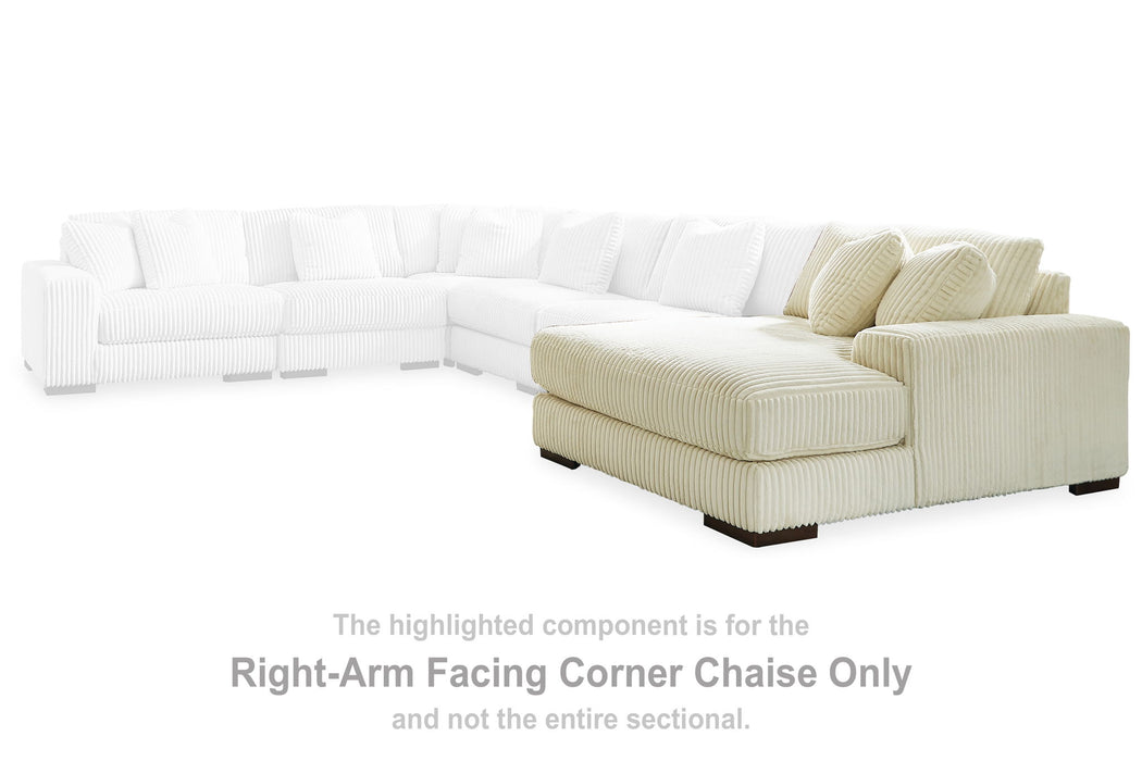 Lindyn - RAF Corner Chaise - Ivory - Simple Home Plus