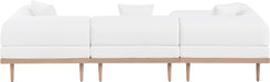 Laguna - 3 Piece Resilient Water Resistant Fabric 106.5" Upholstered Outdoor Patio Modular Sofa - Simple Home Plus