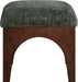 Lawson - Chenille Fabric Upholstered Ottoman - Walnut Base - Simple Home Plus