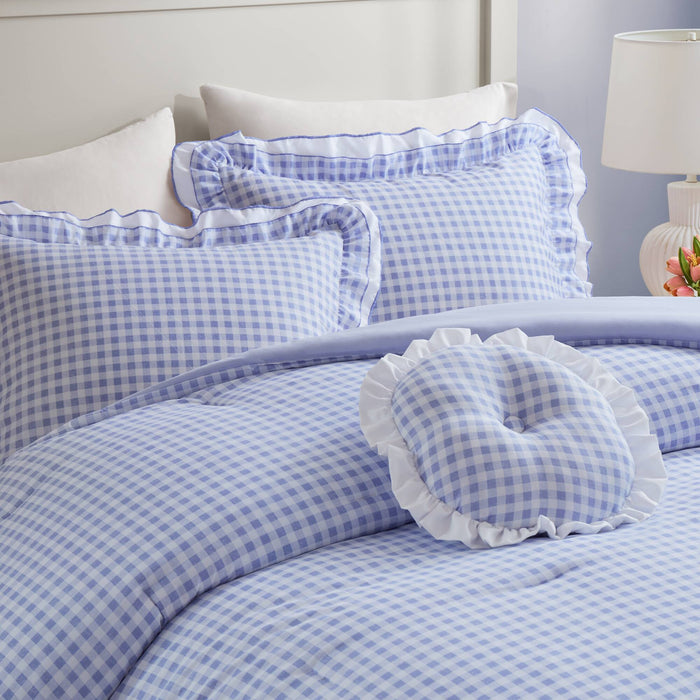 Rowena - Comforter Set - Blue - Simple Home Plus