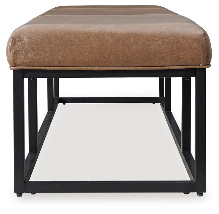 Joston - Caramel - Accent Bench - Simple Home Plus