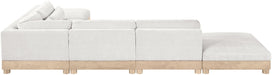 Turin - Chenille Fabric Upholstered Modular Sectional - White - Simple Home Plus
