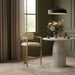 Aurum - Linen Textured Fabric Upholstered Counter Stool - Simple Home Plus