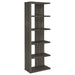 Harrison - 5-Shelf Bookshelf - Weathered Gray - Simple Home Plus