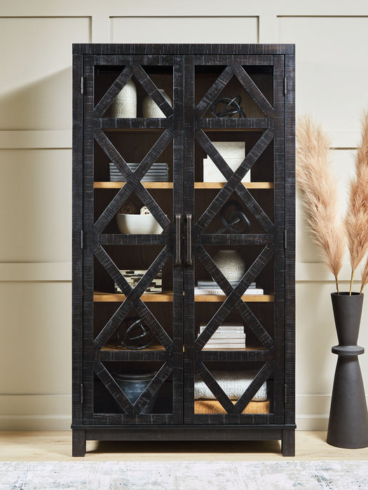 Christop - Accent Cabinet - Black / Brown - Simple Home Plus