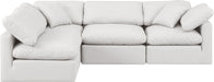 Indulge - Faux Leather 4 Piece Modular Sectional - Simple Home Plus