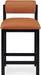 Roundhill - Faux Leather Counter Stool - Black Frame - Simple Home Plus