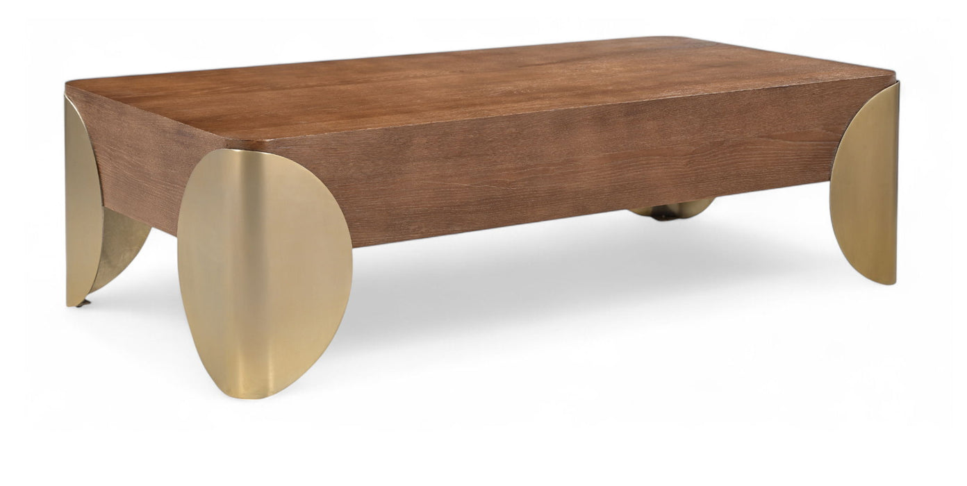 Cazari - Oak Wood And Iron Table - Simple Home Plus