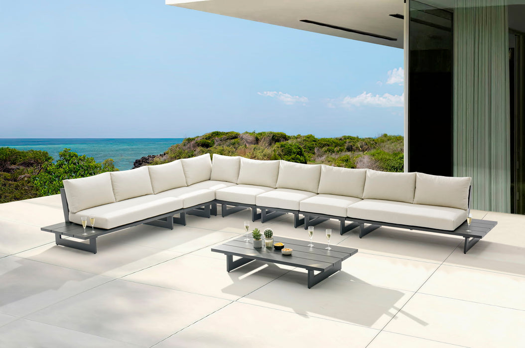 Maldives - 7 Piece Water Resistant Outdoor Patio Modular Sectional With Gray Base - Simple Home Plus