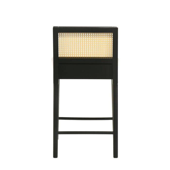 Tobias - Coastal Modern Wood Counter Height Kitchen Bar Stool - Simple Home Plus