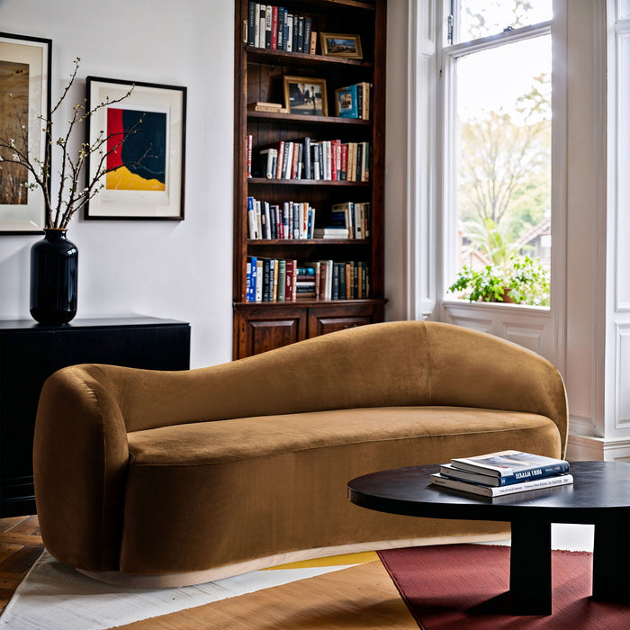 Gustavo - Velvet Upholstered Sofa - Simple Home Plus