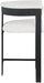 Romeo - Boucle Counter Stool With Black Base (Set of 2) - Simple Home Plus