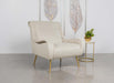 Ricci - Upholstered Saddle Arm Accent Chair - Simple Home Plus