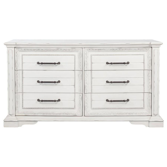 Mckinney - 6-Drawer Bedroom Dresser Cabinet - Simple Home Plus