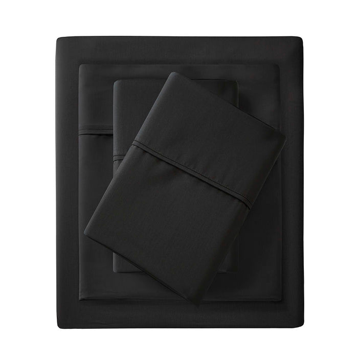 1500 Thread Count - 4 Piece California King Blend Sheet Set - Black - Simple Home Plus