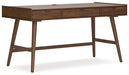 Lyncott - Brown - Home Office Desk - Simple Home Plus