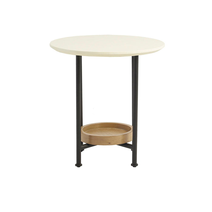 Beaumont - End Table - White / Natural - Simple Home Plus