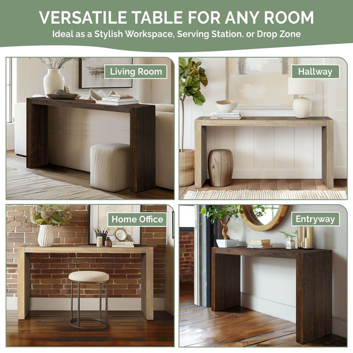 Monterey - Modern Console Table - Brown - Simple Home Plus