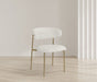 Lupita - Dining Chair With Brushed Gold Legs(Set of 2) - Simple Home Plus