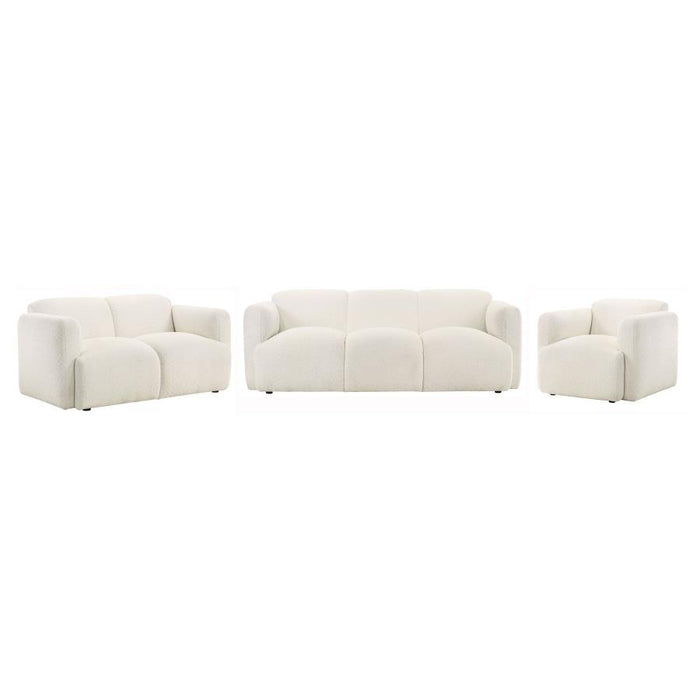 Dorset - Upholstered Round Track Arm Sofa Set - Simple Home Plus