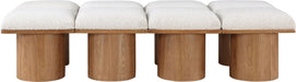 Pavilion - 8 Piece Modular Bench With Brown Base - Simple Home Plus