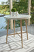 Seton Creek - Round Bar Table With Umbrella Option - Beige - Simple Home Plus